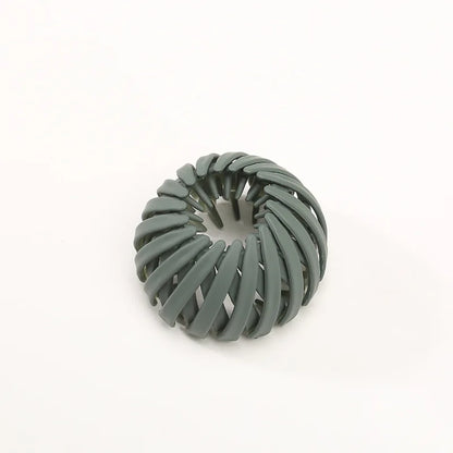 Women Ponytail Hair Rings Clips Bird Nest Shaped Hair Hairpin Simple Magic Lazy Braider Tool Hair Styling Accessories