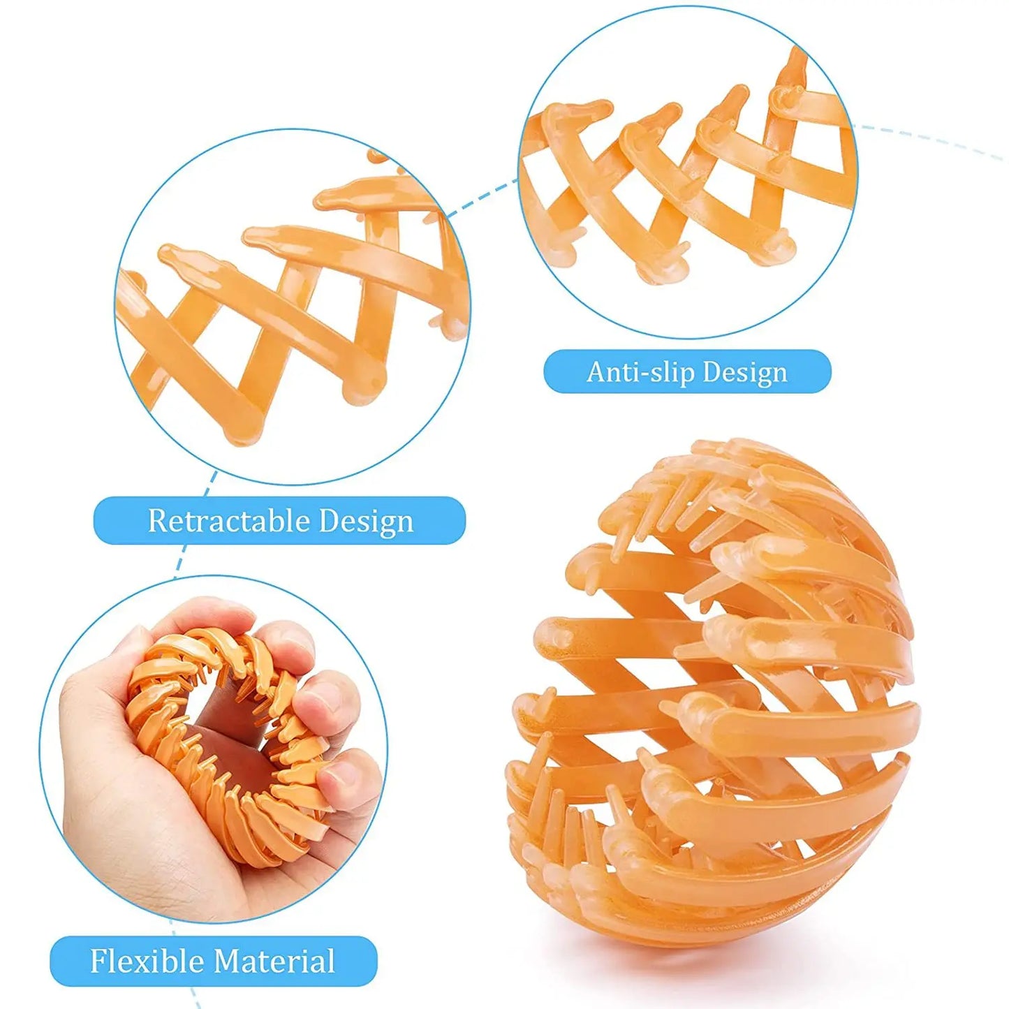 Women Ponytail Hair Rings Clips Bird Nest Shaped Hair Hairpin Simple Magic Lazy Braider Tool Hair Styling Accessories