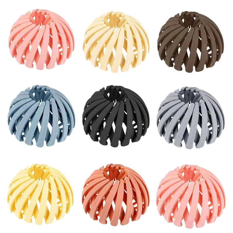 Women Ponytail Hair Rings Clips Bird Nest Shaped Hair Hairpin Simple Magic Lazy Braider Tool Hair Styling Accessories